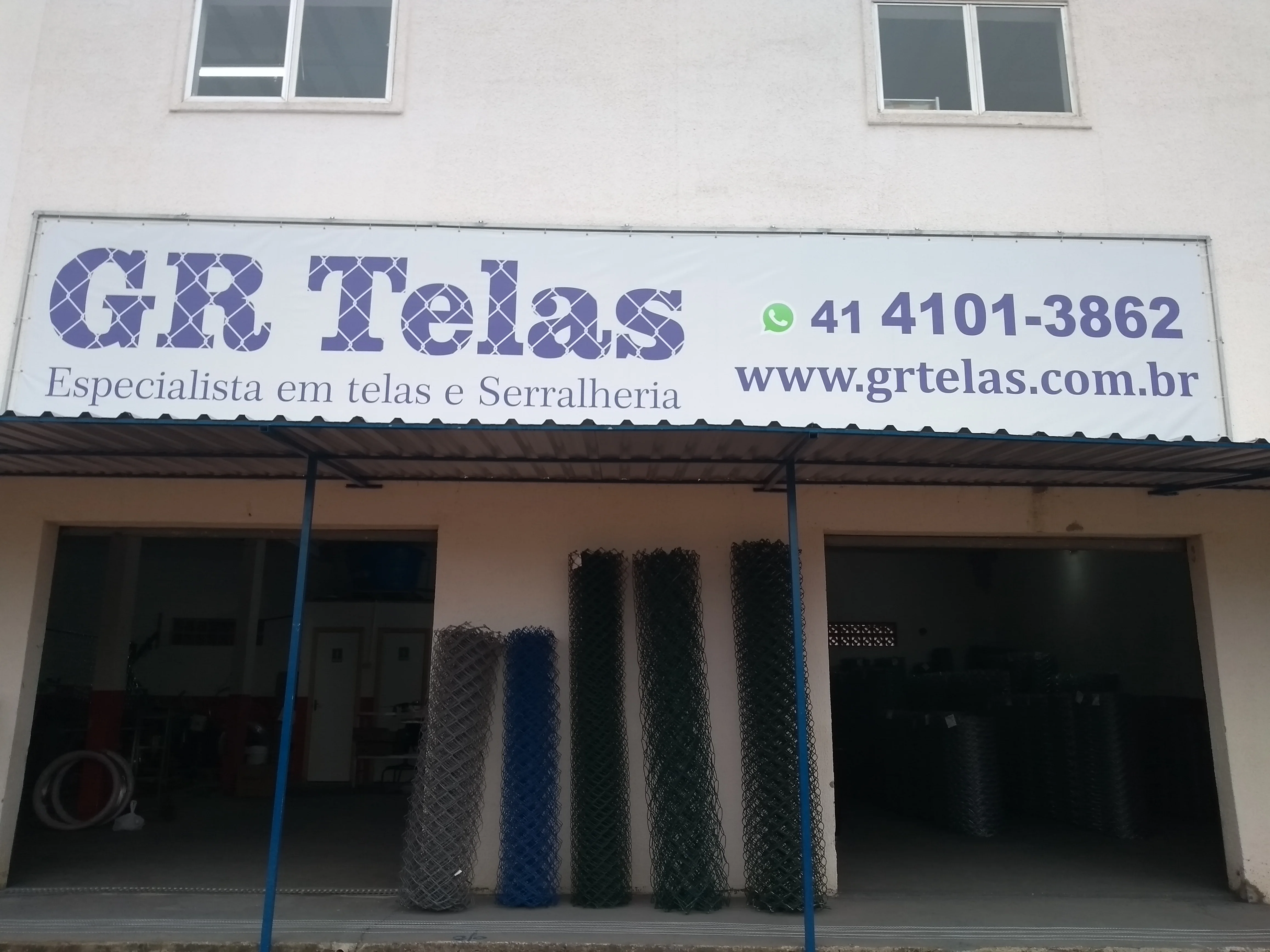 Fachada da Fábrica GR Telas